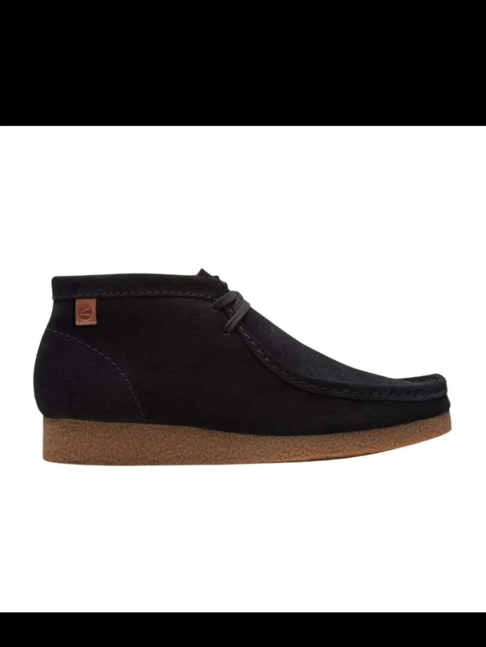 Clarks Men's Shacre Chukka Boot Black Suede Leather